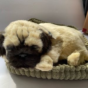Perfect Petzzz Huggable Breathing Pug Puppy Lifelike Stuffed